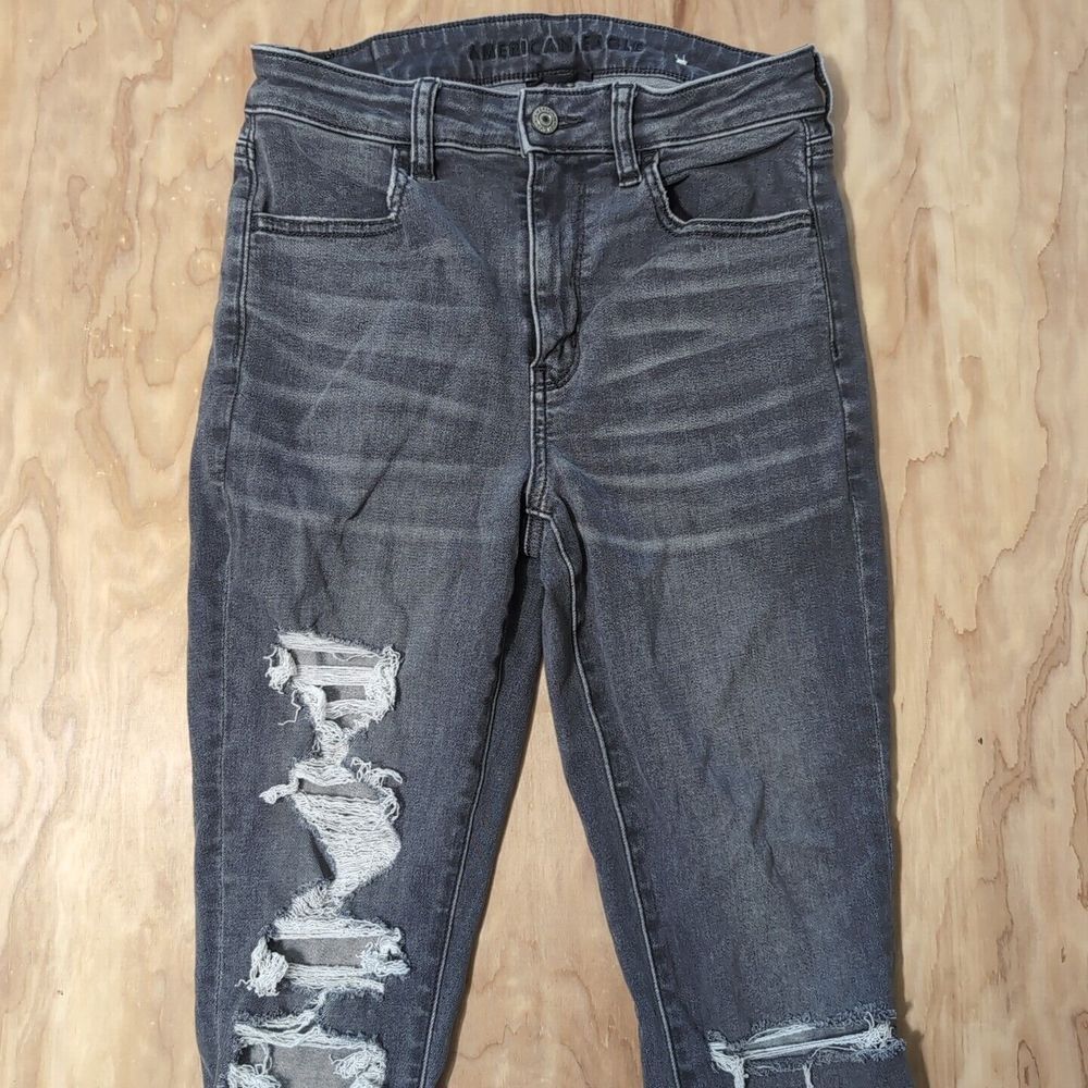 American Eagle Next Level Stretch Super High-Rise Jegging 26x28 Womens 4 Gray